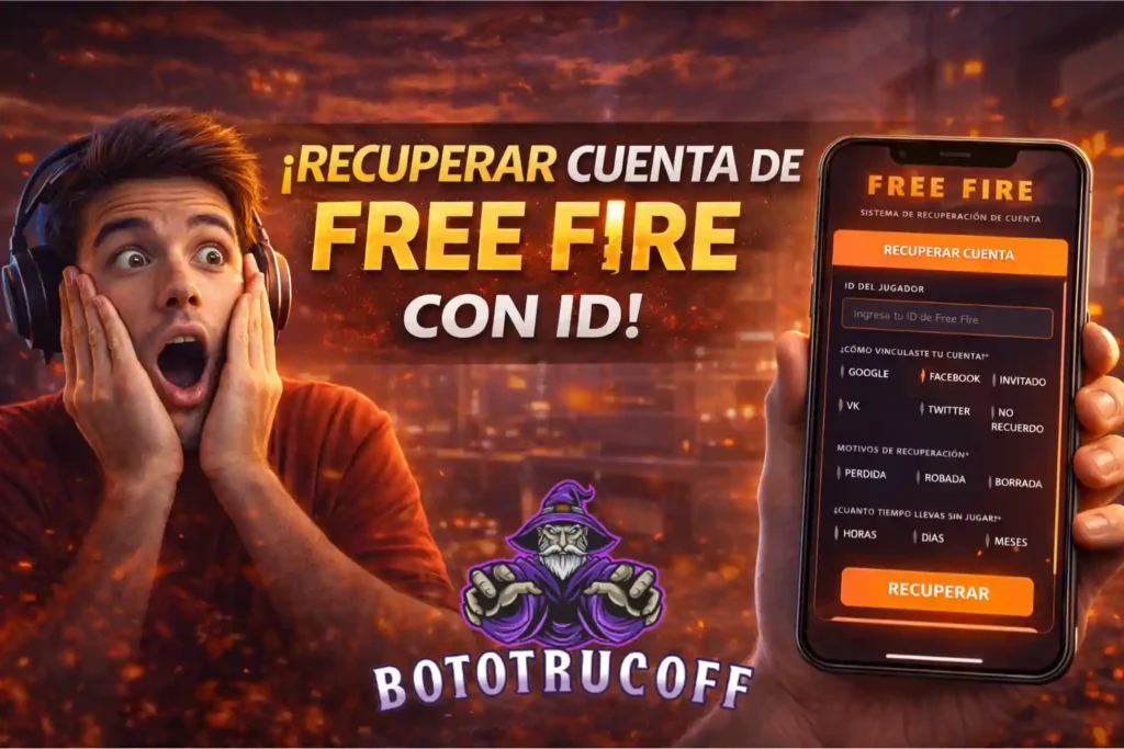 Imagen De Cómo Recuperar Cuenta de Free Fire con ID de Jugador en 2026 | Bototrucoff