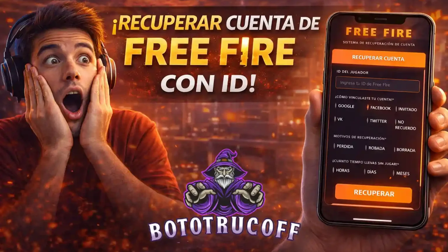 Imagen De Cómo Recuperar Cuenta de Free Fire con ID de Jugador en 2026 | Bototrucoff
