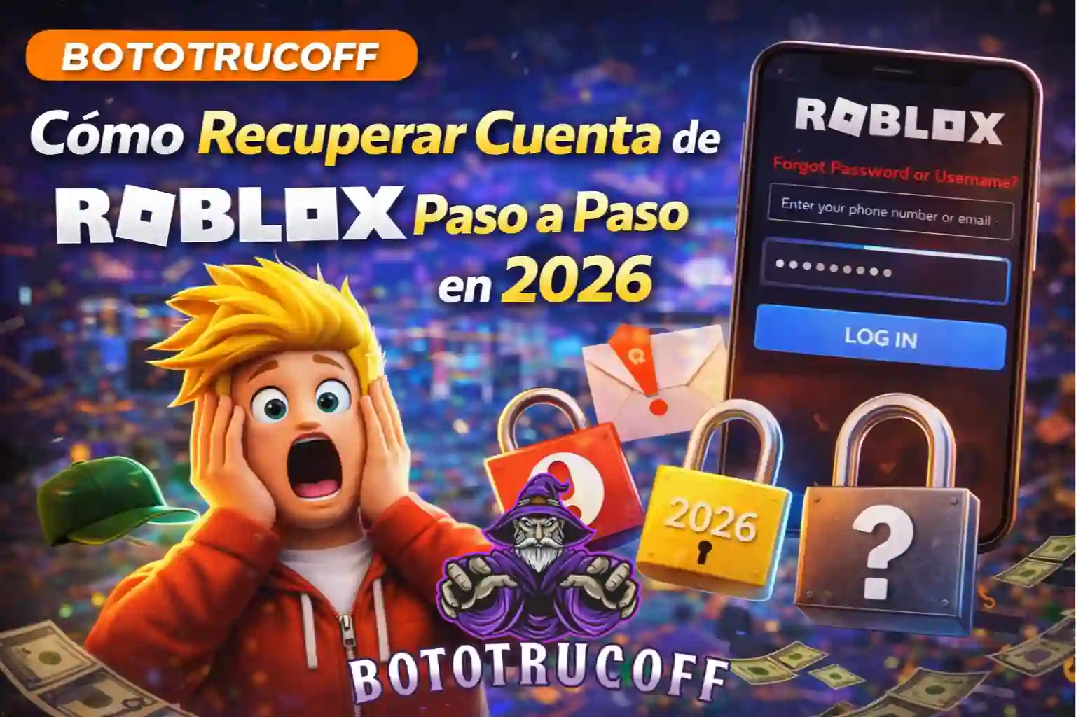 Imagen De Cómo Recuperar Cuenta de Roblox Paso a Paso en 2026 | Bototrucoff