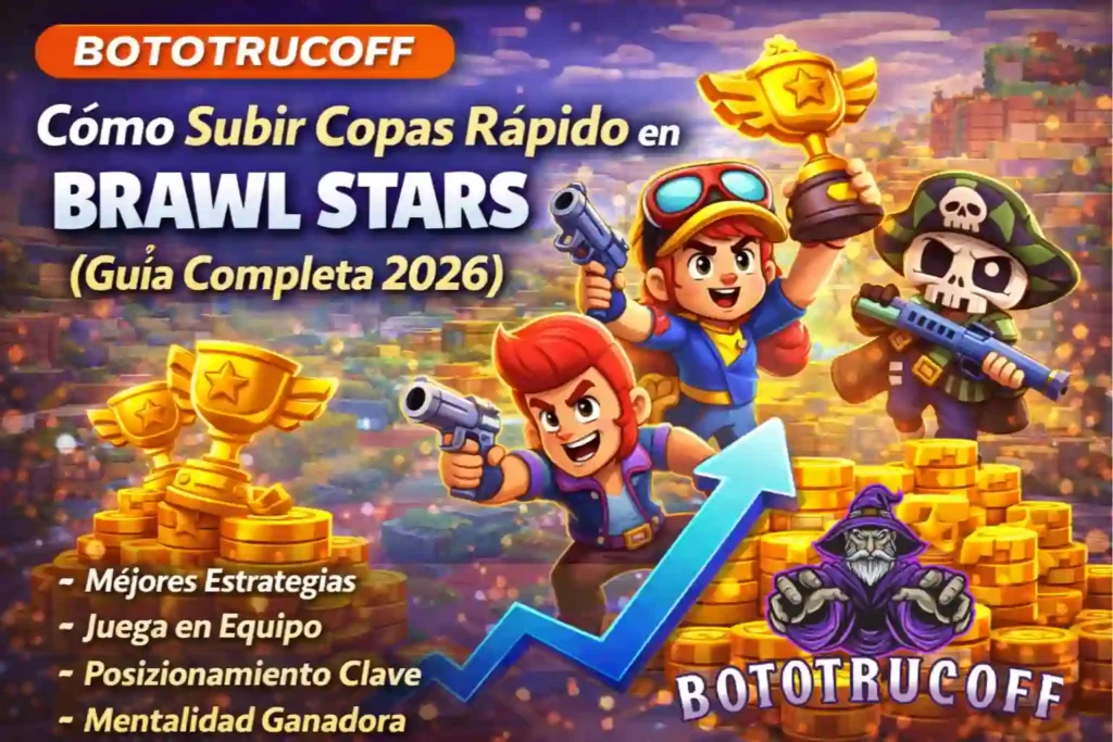 cómo subir copas rápido en brawl stars (guía completa 2026) bototrucoff