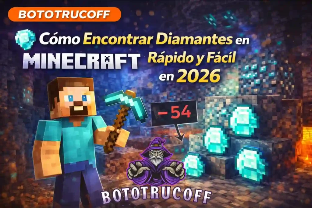 Como encontrar diamantes en minecraft facil