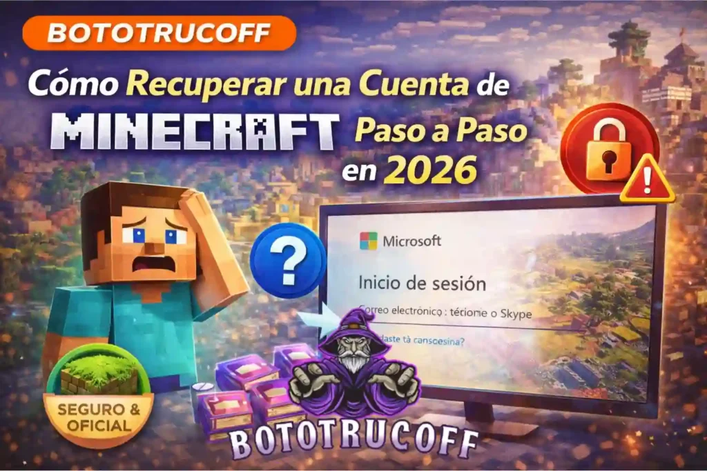 Como recuperar tu cuenta de minecraft paso a paso